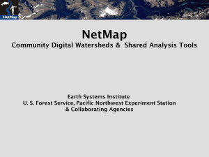NetMap Community Digital Watersheds &amp;  Shared Analysis Tools