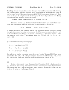 CSE596, Fall 2015 Problem Set 3 Due Fri. 10/2