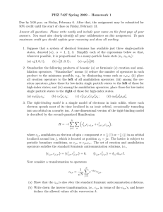 PHZ 7427 Spring 2009 – Homework 1