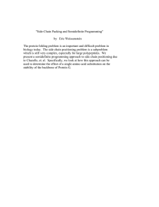 &#34;Side-Chain Packing and Semidefinite Programming&#34; by   Eric Weissenstein