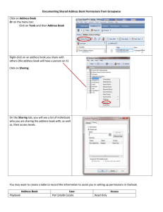 Documenting Shared Address Book Permissions from Groupwise  Or Address Book