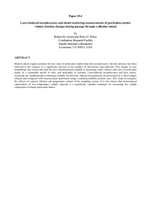 Paper 25.4 Laser-induced incandescence and elastic-scattering measurements of particulate-matter