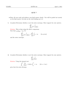 NAMES: MATH 152 April 1, 2015 QUIZ 7