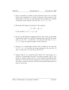 Math 617 Examination 3 November 21, 2003