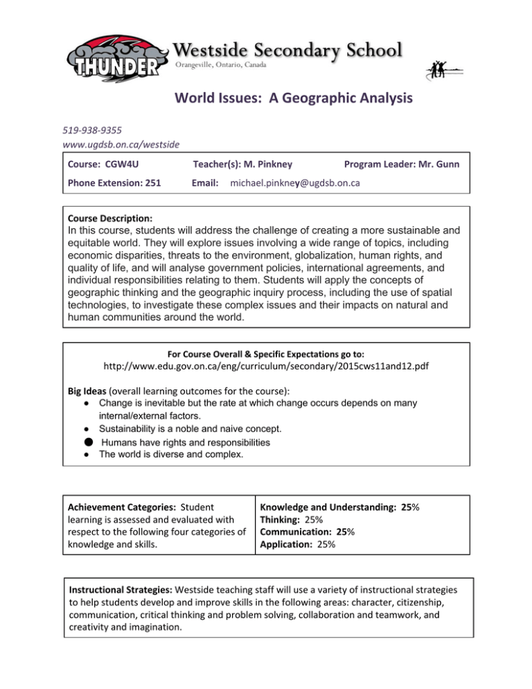 World Issues A Geographic Analysis
