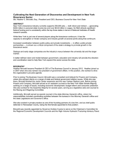 Cultivating the Next Generation of Discoveries and Development in New... Bioscience Sector