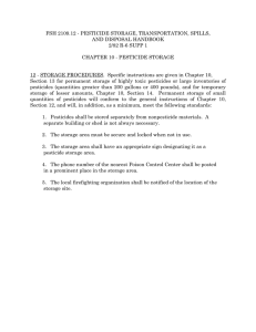 FSH 2109.12 - PESTICIDE STORAGE, TRANSPORTATION, SPILLS, AND DISPOSAL HANDBOOK