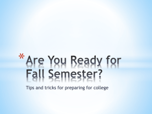 * Tips and tricks for preparing for college