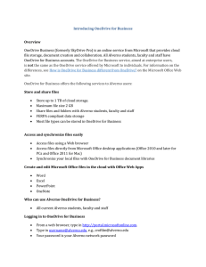 Introducing OneDrive for Business