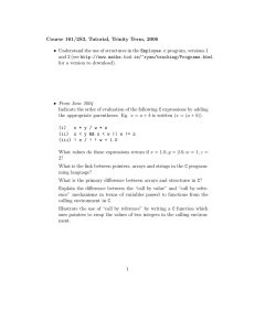 Course 161/2S3, Tutorial, Trinity Term, 2006