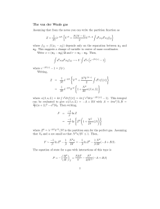 The van der Waals gas