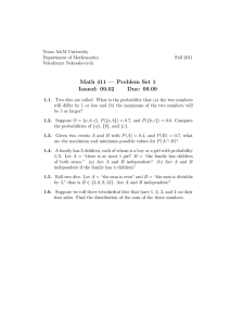 Math 411 — Problem Set 1 Issued: 09.02 Due: 09.09