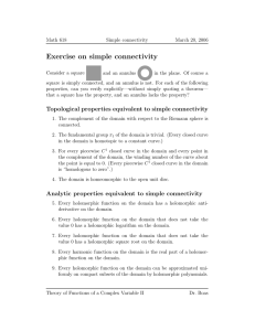 Exercise on simple connectivity