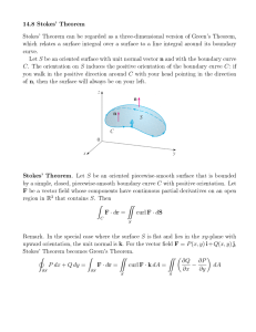 Stokes' Theorem Explained: Vector Calculus Lecture Notes