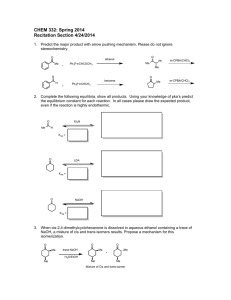 CHEM 332: Spring 2014 Recitation Section 4/24/2014