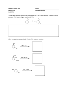 CHEM 322 – Spring 2015 NAME:  Problem Set 2