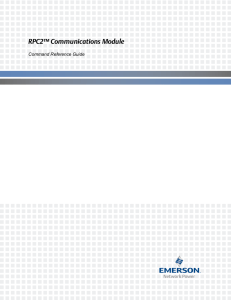 RPC2™ Communications Module Command Reference Guide