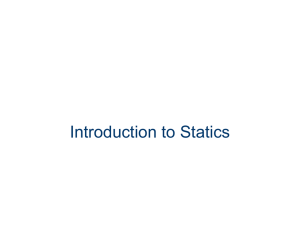 Introduction to Statics