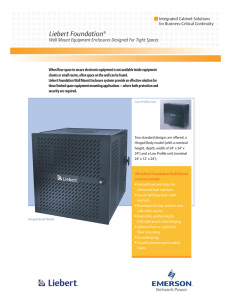 Liebert Foundation Wall Mount Equipment Enclosures Designed For Tight Spaces
