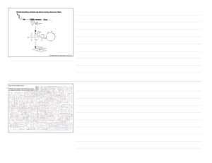 ? Understanding Cellular Systems Using Genome Data ! &#34;@