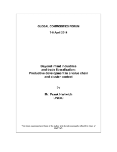 Beyond infant industries and trade liberalization: Productive development in a value chain