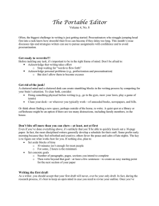 The Portable Editor Volume 4, No. 8