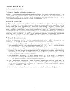 18.303 Problem Set 6 Problem 1: Another minimization theorem