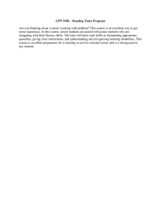 GPP 3OR – Reading Tutor Program