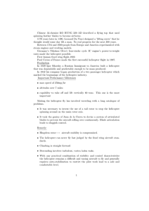 Helicopter Aerodynamics & Design: Lecture Notes