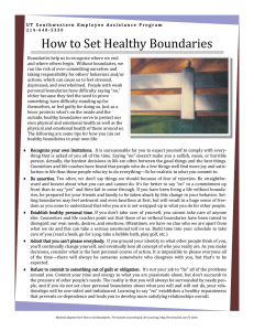 How to Set Healthy Boundaries