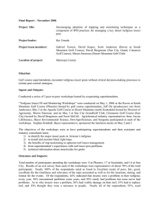 Final Report – November 2006  Project  title: