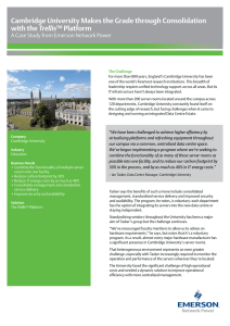 Cambridge University Makes the Grade through Consolidation Trellis Platform