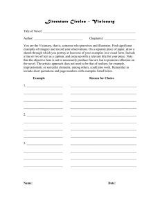 Literature Circles – Visionary