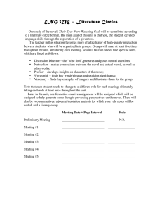 ENG 3UE – Literature Circles