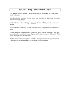 ENG4U – King Lear Seminar Topics