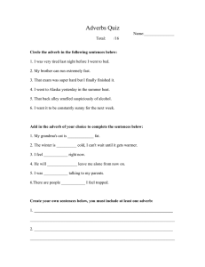 Adverbs Quiz: Practice & Identify Adverbs