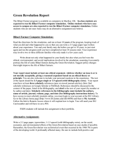 Green Revolution Report