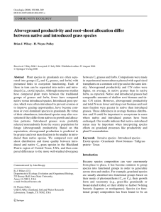 Ver Aboveground productivity and root–shoot allocation di