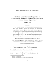 Certain Convolution Properties of Multivalent Analytic Functions Associated with a Linear Operator