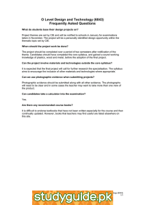O Level Design & Technology FAQs (6043)