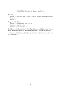 MATH 317 (Section A) Homework No. 4 Reading