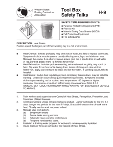 Tool Box H-9 Safety Talks