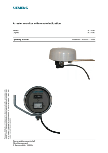 Surge monitor Contents 3EX5 030 / 3EX5 050
