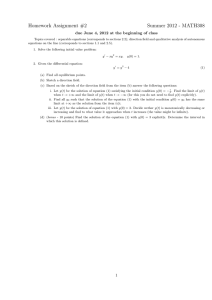 Homework Assignment #2 Summer 2012 - MATH308