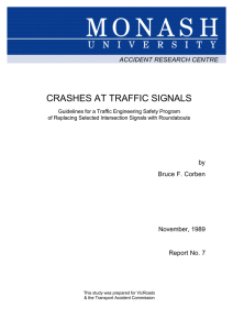 CRASHES AT TRAFFIC SIGNALS ACCIDENT RESEARCH CENTRE