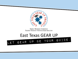 East Texas GEAR UP