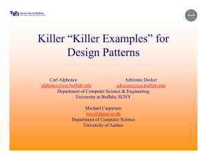Killer “Killer Examples” for Design Patterns