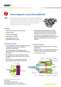 GKN Driveline EMCD: Electro-Magnetic Control Device Datasheet