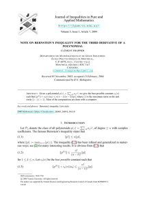 Journal of Inequalities in Pure and Applied Mathematics