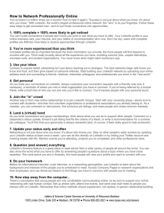 How to Network Professionally Online